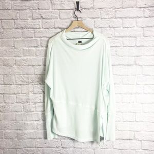 Free People Londontown Thermal Oversized Tunic Blouse